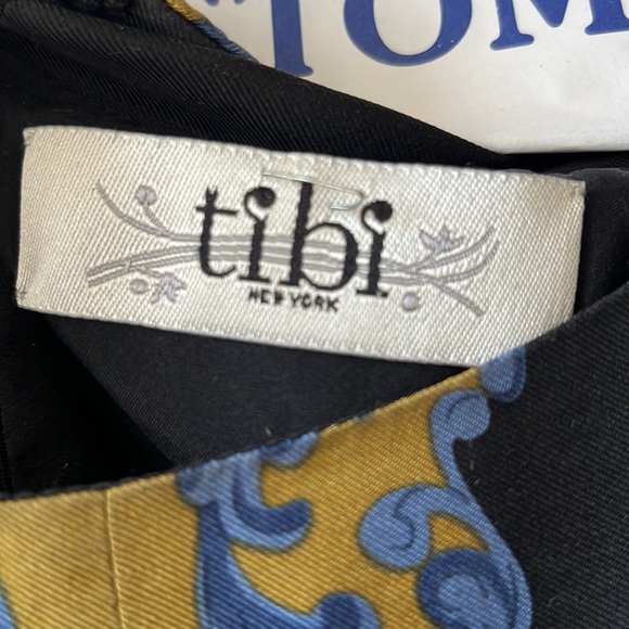 Tibi Baroque Scarf Cap Sleeve Dress - Picture 8 of 8